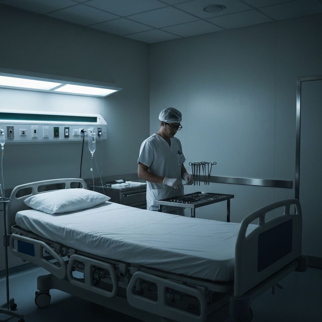 Product inspection station for finished hospital beds